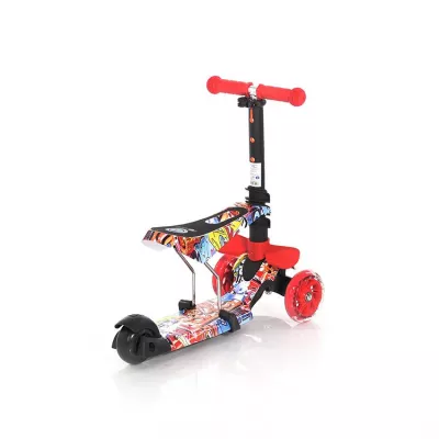 Trotinete - Trotineta pentru copii Smart, Red Black, bebelorelli.ro
