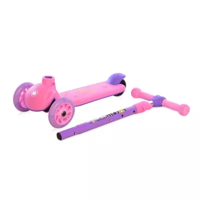 Trotineta pentru copii, Tamtam, 3 Ani+, roti cu lumini, Pink Lion