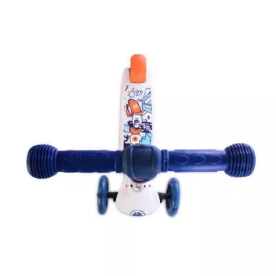 Trotineta pentru copii, Tamtam, 3 ani+, roti cu lumini, Crazy Navy Blue