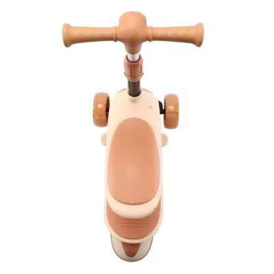 Trotineta pentru copii, Trio, 3 Ani+, roti cu leduri, Beige