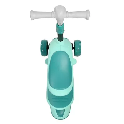Trotineta pentru copii, Trio, 3 Ani+, roti cu leduri, Blue Green
