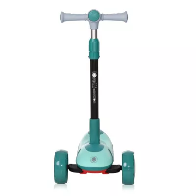 Trotineta pentru copii, Trio, 3 Ani+, roti cu leduri, Blue Green