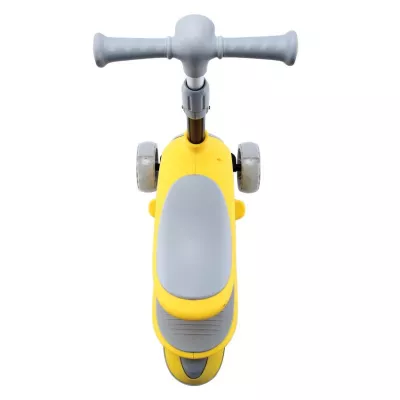 Trotineta pentru copii, Trio, 3 Ani+, roti cu leduri, Yellow