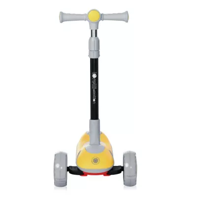 Trotineta pentru copii, Trio, 3 Ani+, roti cu leduri, Yellow