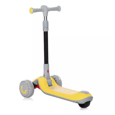Trotineta pentru copii, Trio, 3 Ani+, roti cu leduri, Yellow
