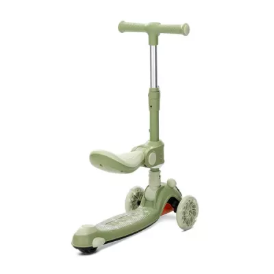 Trotinete - Trotineta pliabila, cu sezut pliabil, Swiftie, pana la 50 kg, Green, bebelorelli.ro