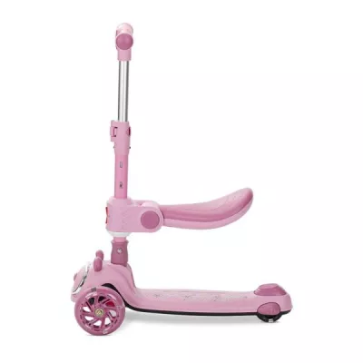 Trotineta pliabila, cu sezut pliabil, Swiftie, pana la 50 kg, Pink