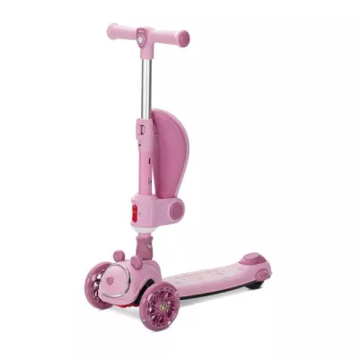 Trotineta pliabila, cu sezut pliabil, Swiftie, pana la 50 kg, Pink