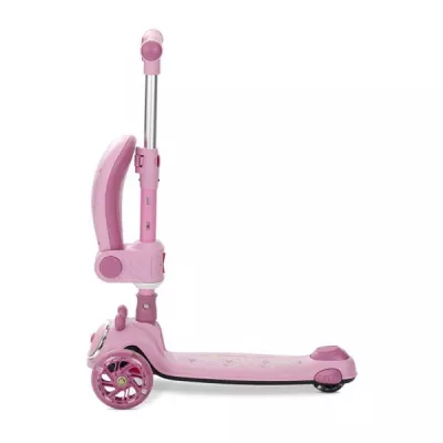 Trotineta pliabila, cu sezut pliabil, Swiftie, pana la 50 kg, Pink