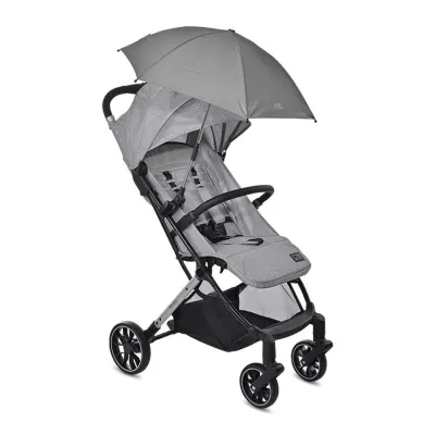 Accesorii carucioare - Umbrela pentru carucior Shady, cu protectie UV, brat flexibil, Gri, bebelorelli.ro