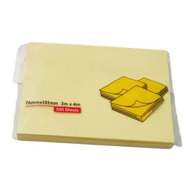 Notes & Cuburi hartie - Notite adezive 75x100mm, galben pal, 100file, depozituldns.ro