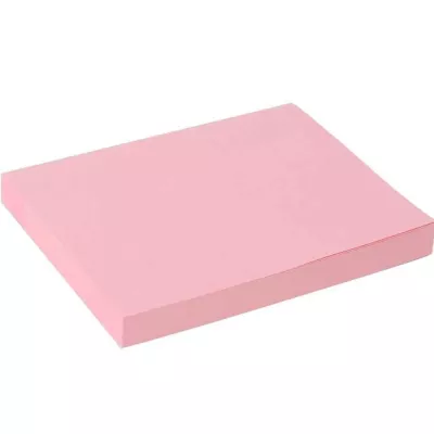 Notes & Cuburi hartie - Notite adezive 76x125/127mm, roz pal CN, 100 file, depozituldns.ro