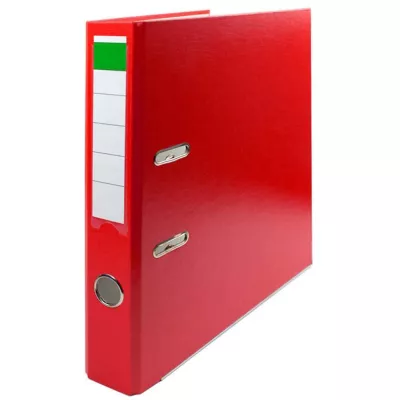 Bibliorafturi si etichete bibliorafturi - Biblioraft plastifiat A4, 5.5cm, rosu, B4U, depozituldns.ro