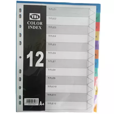 Indecsi si separatoare - Separatoare YBL, plastic, diverse culori, 1-12, 288set/bax, depozituldns.ro