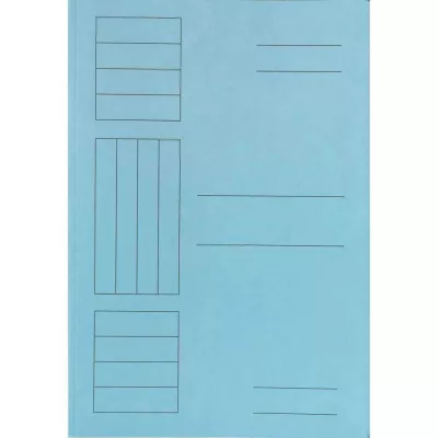 Dosar carton, simplu, A4 250 g/mp, albastru