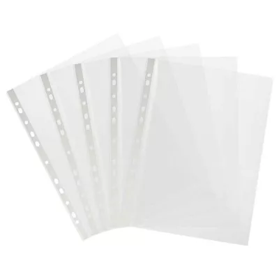 File protectie documente - Folii protectie documente, plastic, cristal, A4, 80 microni, 100 buc/set, B4U, depozituldns.ro