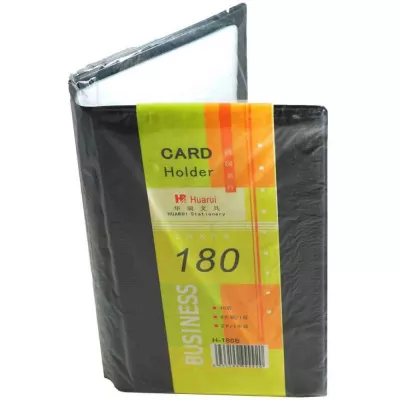 Clasoare, cartoane si suporti carti de vizita - Clasor carti de vizita CN H180B, pt 180 carti de vizita, negru PVC, 240buc/, depozituldns.ro