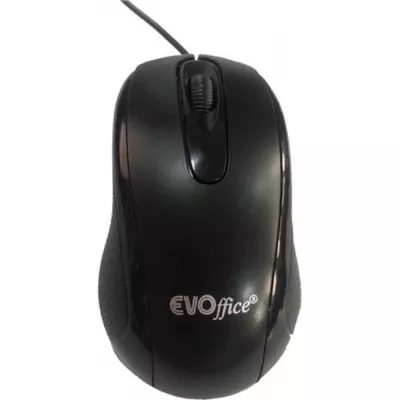 Mouse si tastaturi - Mouse optic USB cu fir EVOffice NEGRU, depozituldns.ro