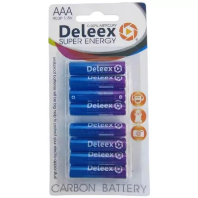 Baterii, acumulatori, incarcatoare - Baterie R03P AAA 1.5V Deleex Super Energy 8 buc/blister, depozituldns.ro
