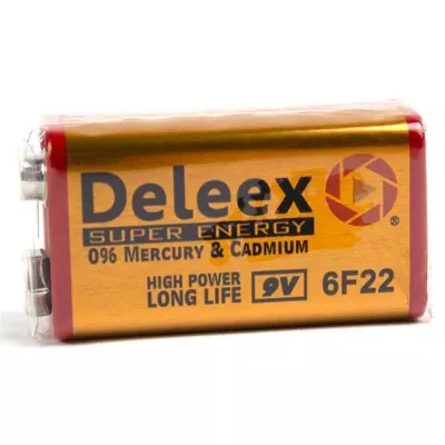 Baterii, acumulatori, incarcatoare - Baterie 6F22 9V fara mercur si cadmiu Deleex Super Energy, depozituldns.ro