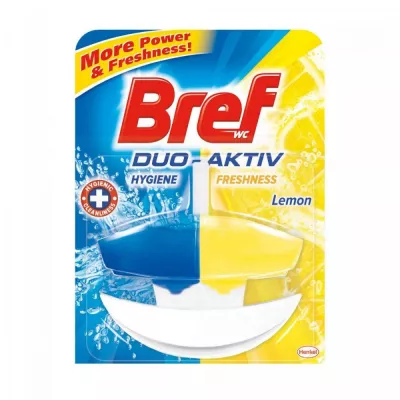 Odorizanti WC - Odorizant WC gel 50ml  BREF duo activ cu suport Lemon, depozituldns.ro
