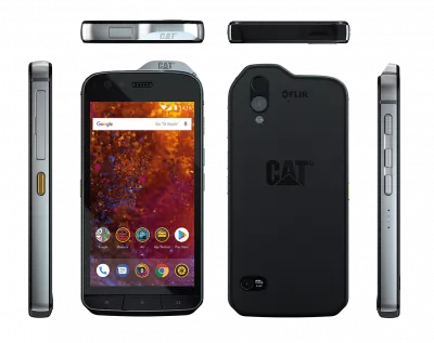 CAT S61, 64GB, 4GB RAM, ecran 5.2, Telefon Dual SiM 4G, Antișoc, Cameră termală + Laser, 4500mAh