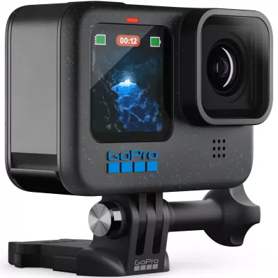 GoPro Hero 12 Creator Edition, 32GB (Volta, Media Mod, Light Mod), Camera de actiune cu Bluetooth, Wi-Fi, HyperSmooth, rezolutie 5.3K si HDR