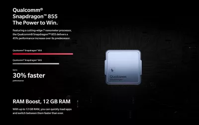 OnePlus 7 Pro 5G, 256GB, 8GB RAM, ecran 6.67", Telefon 5G, 4000mAh, Blue