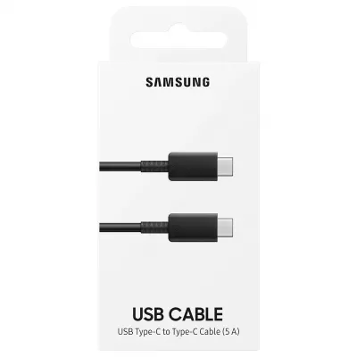 Samsung USB Cable USB-C la USB-C, 5A, Cablu date si incarcare, 100 cm, Negru