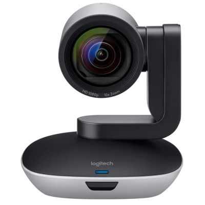 Logitech PTZ Pro 2, camera web cu telecomanda, Zoom 10X in Full-HD, unghi 90° motorizat, Rezolutie 1080p