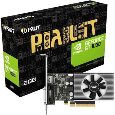 PALIT GeForce GT 1030, 2GB DDR4, Placa video PCIe, 384 cuda cores, 64-bit