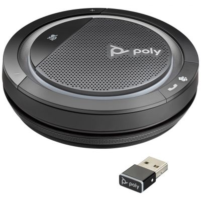 POLY Calisto 5300-M UC + BT600 Link, cablu USB-A, difuzor teleconferinta cu Bluetooth, baterie 16 ore
