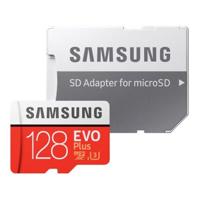SAMSUNG EVO Plus 128GB, Card de memorie microSD, UHS-1, Class 10 (U3)