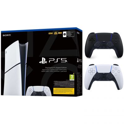 SONY Playstation 5 Slim Digital + Extra Controller, 1TB, Consola de jocuri PS5, D-Chassis