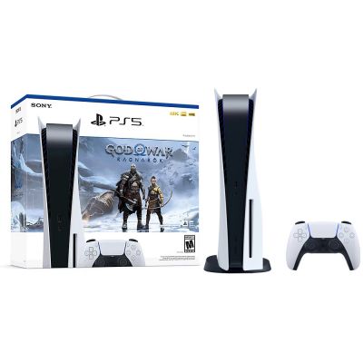 SONY Playstation 5 Disc + Joc PS5 God of War Ragnarok, Consola de jocuri PS5