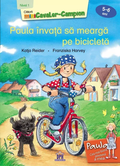 Paula invata sa mearga pe bicicleta
