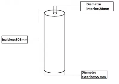 Cartuș filtrant din fir PP 20``SLIM - 10 microni