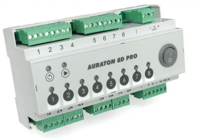 Centru de comandă actuatoare și termostate Auraton 8D PRO