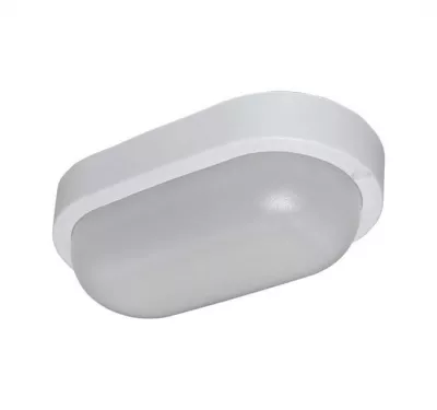 Aplica ovala alba cu led 8W lumina alba - IP54