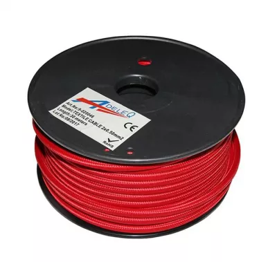 cablu "cordon" flexibil 2x0,50mm² - rosu