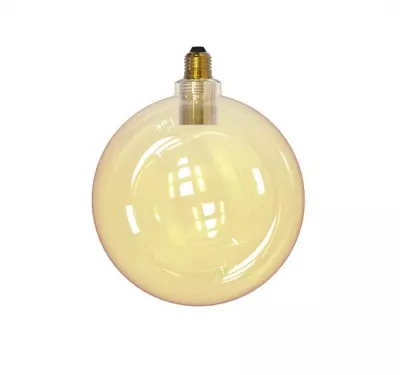 Sticla ornamentala "BALL" auriu cu dulie adaptor E27