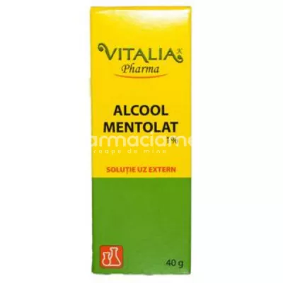 Alcool mentolat 1%, 40 grame, Vitalia Pharma