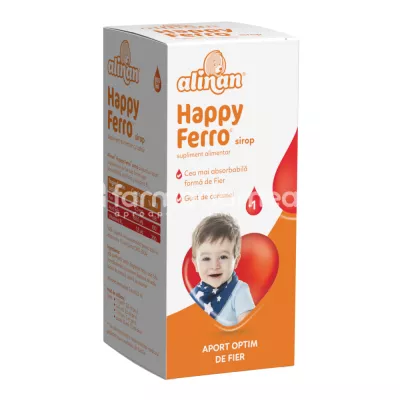 Alinan Happy ferro sirop, de la 1 an, 100 ml, Fiterman Pharma