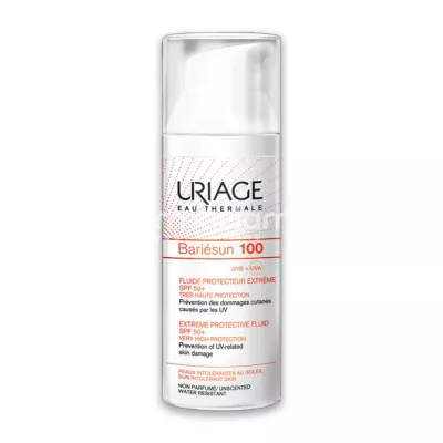 Uriage Bariesun 100 Fluid protecție extremă SPF 50+, 50 ml