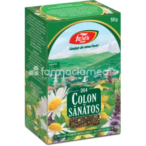 Ceai Colon Sanatos D64, susține digestia, 50g, Fares