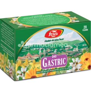 Ceai Gastric D40, 20 plicuri, Fares