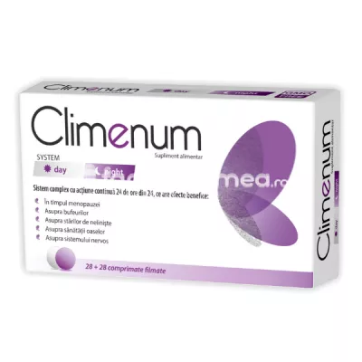 Climenum, pentru menopauză, 56 comprimate filmate, Zdrovit
