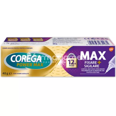 Corega Max Sigilare crema adeziva pentru proteza dentara, 40 g, Gsk