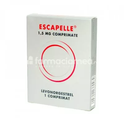 Escapelle 1,5mg, contraceptiv de urgenta, utilizat in termen de 72 ore, doza unica, 1 comprimat, Gedeon Richter