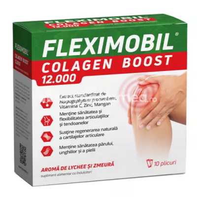 Fleximobil Colagen Boost 12000, 10 plicuri Fiterman Pharma